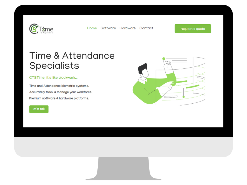 CTSTime Time and Attendance Webdesign by Pinkfrog